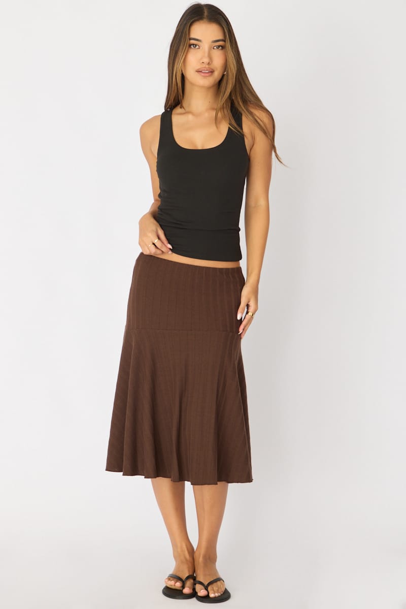 Black Sleeveless Scoop Neck Tank Top