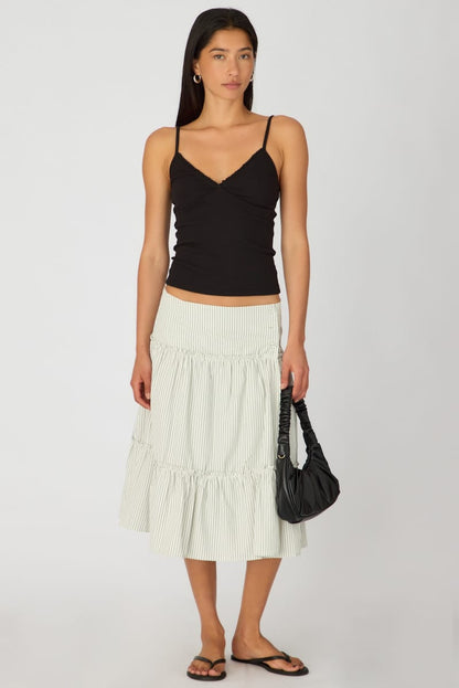 Black Sweetheart Neckline Cami