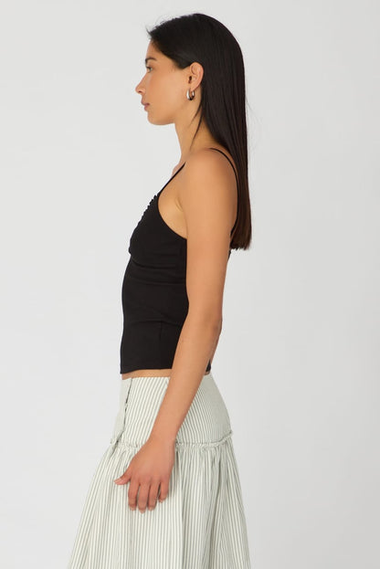 Black Sweetheart Neckline Cami